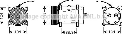 Prasco CNK176 - Компресор, кондиціонер autozip.com.ua