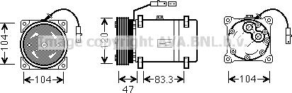 Prasco CNK178 - Компресор, кондиціонер autozip.com.ua