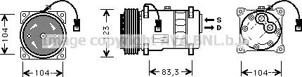 Prasco CNK177 - Компресор, кондиціонер autozip.com.ua