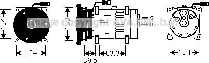 Prasco CPK001 - Компресор, кондиціонер autozip.com.ua