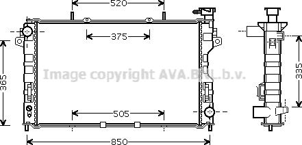 Prasco CR2077 - Радіатор, охолодження двигуна autozip.com.ua