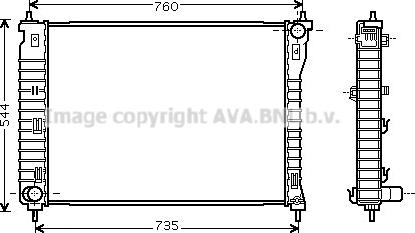 Prasco CT2034 - Радіатор, охолодження двигуна autozip.com.ua