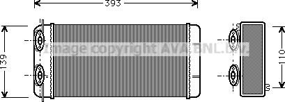 Prasco DF6003 - Теплообмінник, опалення салону autozip.com.ua