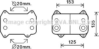 Prasco DF3054 - Масляний радіатор, рухове масло autozip.com.ua