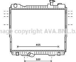 Prasco DN2418 - Радіатор, охолодження двигуна autozip.com.ua