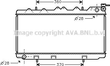 Prasco DN2118 - Радіатор, охолодження двигуна autozip.com.ua