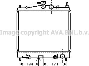 Prasco DNA2248 - Радіатор, охолодження двигуна autozip.com.ua