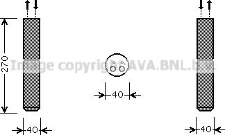 Prasco DND301 - Осушувач, кондиціонер autozip.com.ua