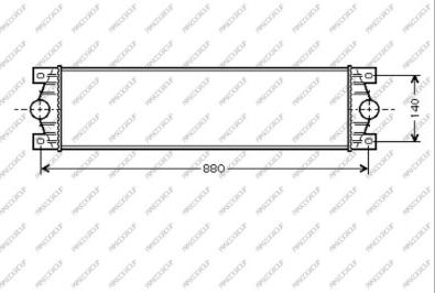 Prasco DS960N001 - Интеркулер autozip.com.ua