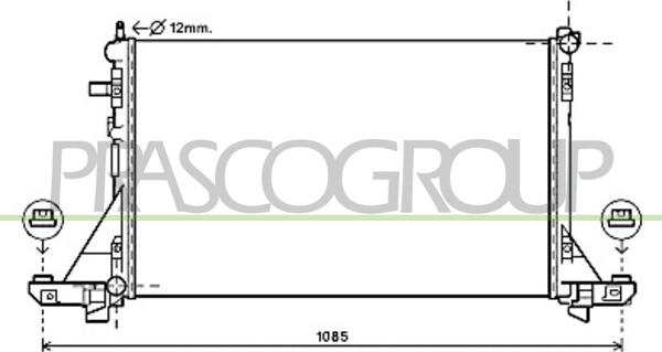 Prasco DS962R003 - Радіатор, охолодження двигуна autozip.com.ua