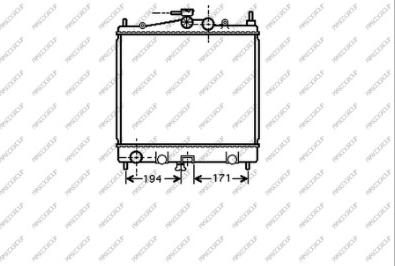 Prasco DS011R009 - Радіатор, охолодження двигуна autozip.com.ua