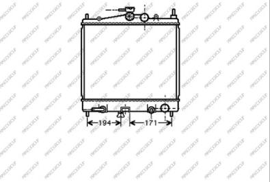 Prasco DS011R005 - Радіатор, охолодження двигуна autozip.com.ua