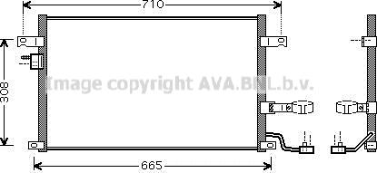 Prasco DW5056D - Конденсатор, кондиціонер autozip.com.ua