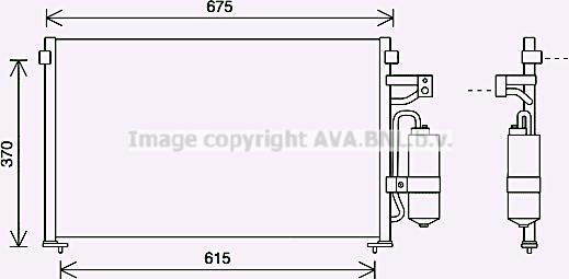 Prasco DW5063D - Конденсатор, кондиціонер autozip.com.ua