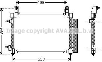 Prasco DW5081D - Конденсатор, кондиціонер autozip.com.ua
