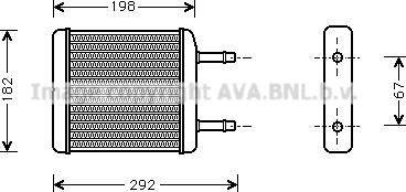 Prasco DW6024 - Теплообмінник, опалення салону autozip.com.ua