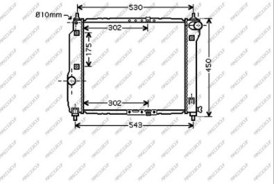 Prasco DW326R001 - Радіатор, охолодження двигуна autozip.com.ua