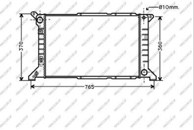 Prasco FD908R004 - Радіатор, охолодження двигуна autozip.com.ua