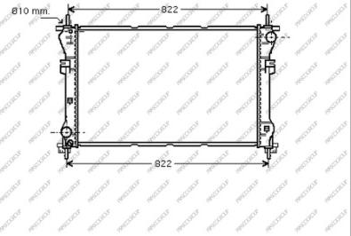 Prasco FD910R001 - Радіатор, охолодження двигуна autozip.com.ua