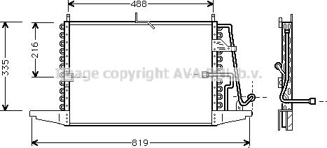 Prasco FD5239 - Конденсатор, кондиціонер autozip.com.ua