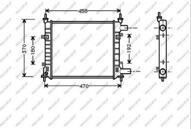 Prasco FD006R003 - Радіатор, охолодження двигуна autozip.com.ua