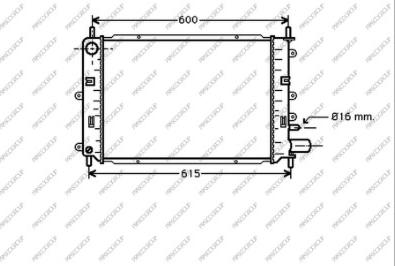 Prasco FD024R006 - Радіатор, охолодження двигуна autozip.com.ua