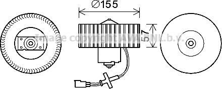 Prasco FD8568 - Електродвигун, вентиляція салону autozip.com.ua