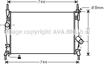 Prasco FD2403 - Радіатор, охолодження двигуна autozip.com.ua