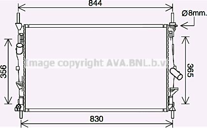 Prasco FD2628 - Радіатор, охолодження двигуна autozip.com.ua