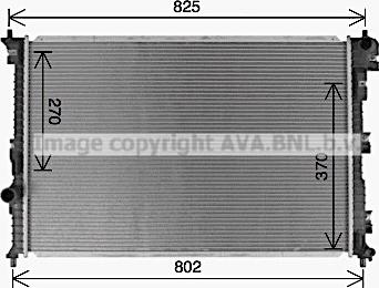 Prasco FD2672 - Радіатор, охолодження двигуна autozip.com.ua