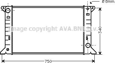 Prasco FD2085 - Радіатор, охолодження двигуна autozip.com.ua