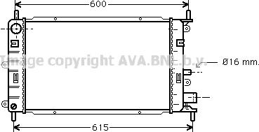 Prasco FD2150 - Радіатор, охолодження двигуна autozip.com.ua