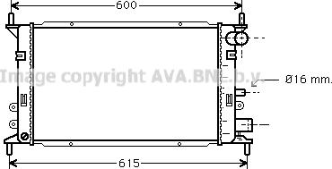 Prasco FD2148 - Радіатор, охолодження двигуна autozip.com.ua