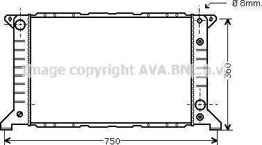 Prasco FD2166 - Радіатор, охолодження двигуна autozip.com.ua