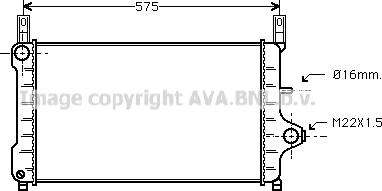 Prasco FDA2172 - Радіатор, охолодження двигуна autozip.com.ua