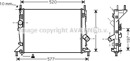 Prasco FD2368 - Радіатор, охолодження двигуна autozip.com.ua