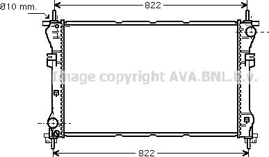 Prasco FD2318 - Радіатор, охолодження двигуна autozip.com.ua