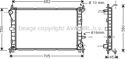 Prasco FD2265 - Радіатор, охолодження двигуна autozip.com.ua