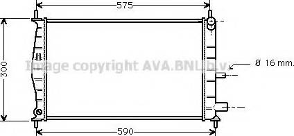 Prasco FD2218 - Радіатор, охолодження двигуна autozip.com.ua