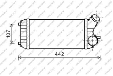 Prasco FD719N002 - Интеркулер autozip.com.ua