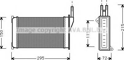 Prasco FDA6098 - Теплообмінник, опалення салону autozip.com.ua