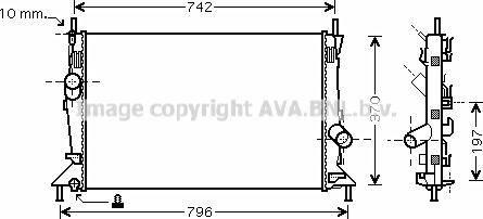 Prasco FDA2369 - Радіатор, охолодження двигуна autozip.com.ua