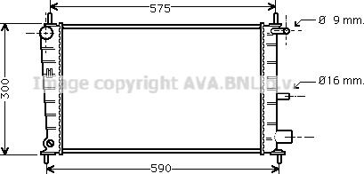 Prasco FDA2217 - Радіатор, охолодження двигуна autozip.com.ua