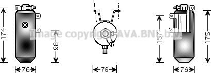 Prasco FDD333 - Осушувач, кондиціонер autozip.com.ua