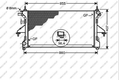 Prasco FT930R006 - Радіатор, охолодження двигуна autozip.com.ua