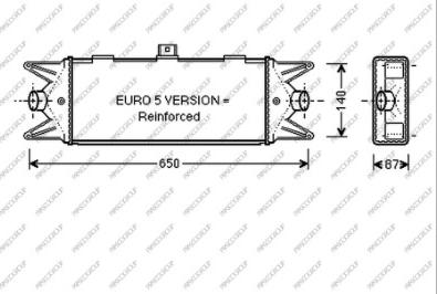 Prasco FT928N001 - Интеркулер autozip.com.ua