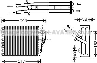 Prasco FT6304 - Теплообмінник, опалення салону autozip.com.ua