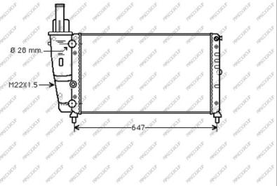 Prasco FT132R003 - Радіатор, охолодження двигуна autozip.com.ua