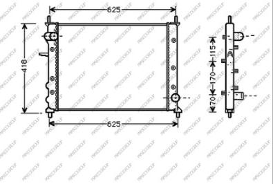 Prasco FT137R021 - Радіатор, охолодження двигуна autozip.com.ua