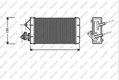 Prasco FT127H001 - Теплообмінник, опалення салону autozip.com.ua